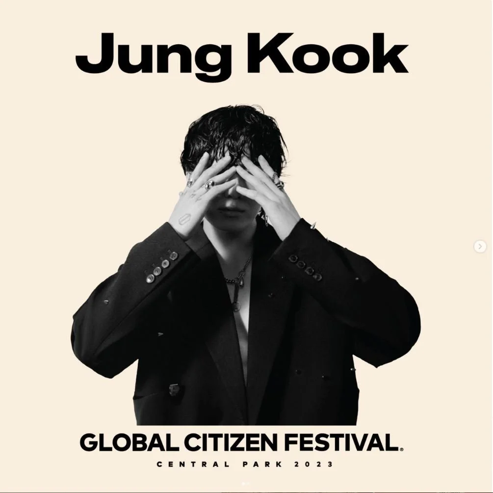 Jung Kook to Perform at the 2023 Global Citizen Festival — US BTS ARMY